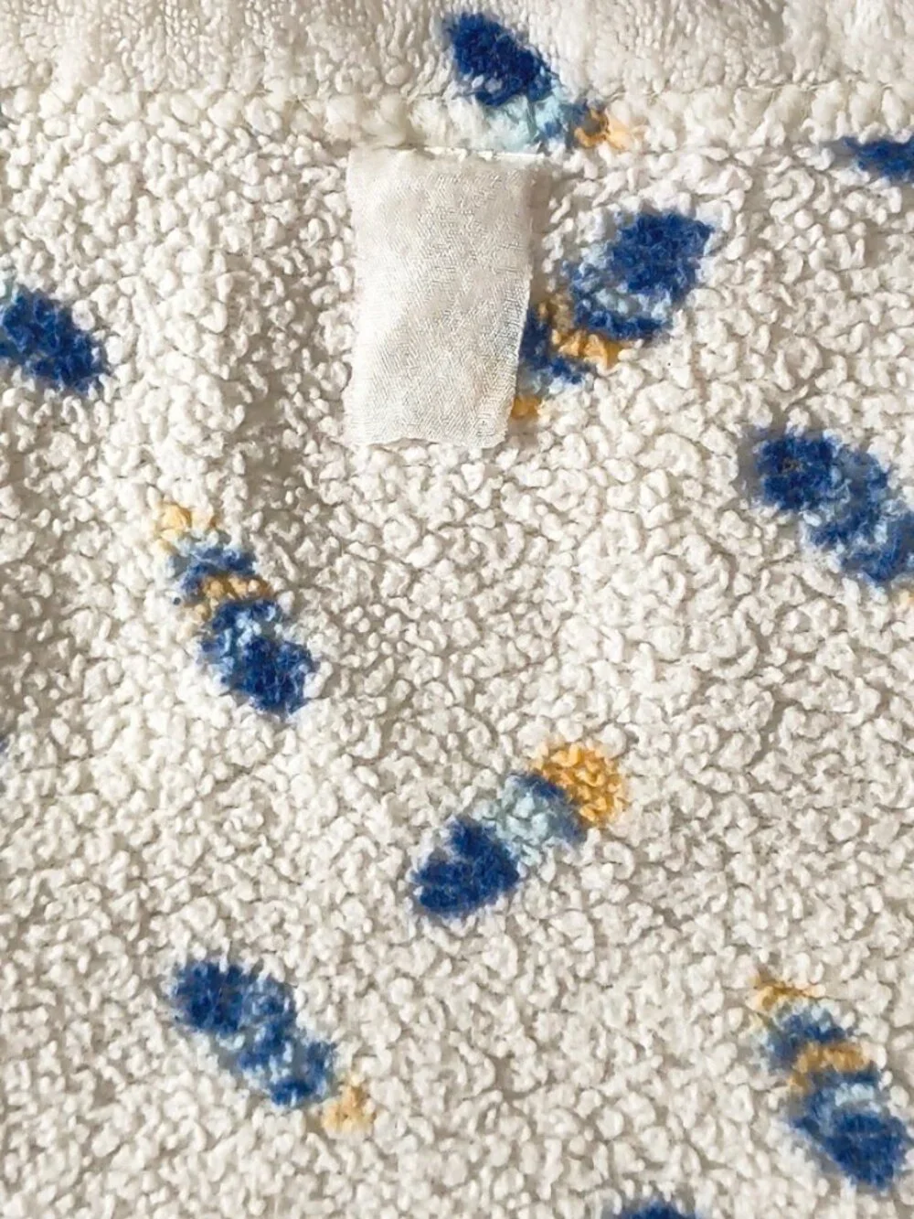 Zak & Zoey Blue & Gold Feathers Ivory Lovey Security Blanket 30